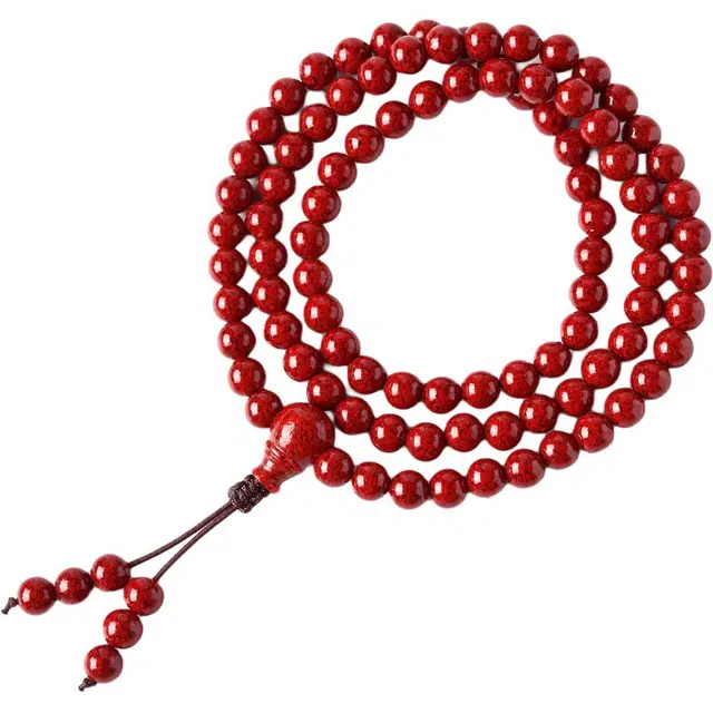 【消除一百零八种烦恼】 灵菲 高含量多圈佛珠 新中式国风文艺潮玩 诸事顺遂 好事连连 招财转运 #好运 朱砂 手串 男女同款情侣款