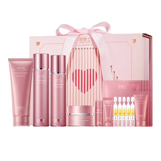 凌博士 美白水乳面霜护肤套装 保湿淡化细纹淡斑紧致维稳舒缓