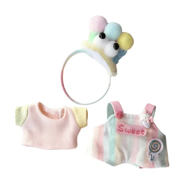 图米鱼 多巴胺小毛毛虫 秋冬超萌快乐因子套装 娃衣着替