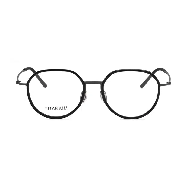 小罗弟 复古半透明 钛合金 圆形 光学眼镜 男女同款情侣款