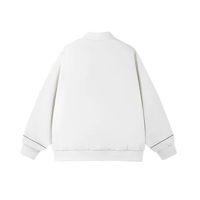 领航骆驼 学院风学生党出行经典简约无性别主义长袖山系户外反光条纹撞色拼接宽松休闲百搭落肩棒球领开衫潮流夹克   男女同款