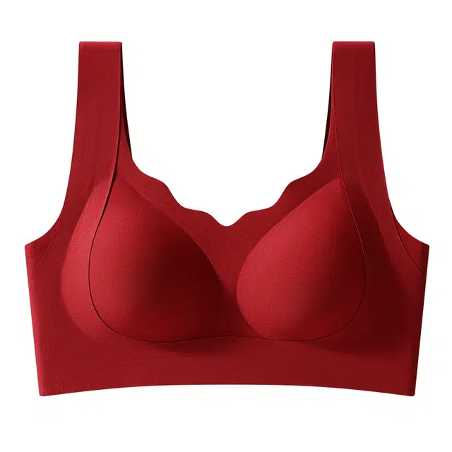 都市丽人  本命年小胸聚拢无钢圈上托防下垂舒适透气结婚喜庆宽肩带美背文胸 女款