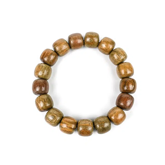 天纵 国风文艺气质文玩佛珠 招财转运 万事顺遂简约经典素圈基础款 香气清新 静心安神  日常通勤百搭 绿檀 木作手串 男女同款情侣款