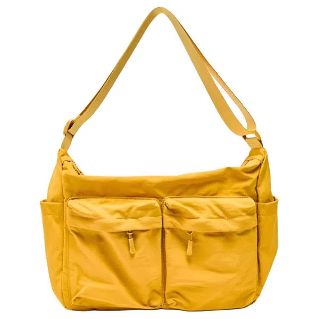 三福 轻巧大容量 尼龙 单肩斜挎包 大号 女款 多色