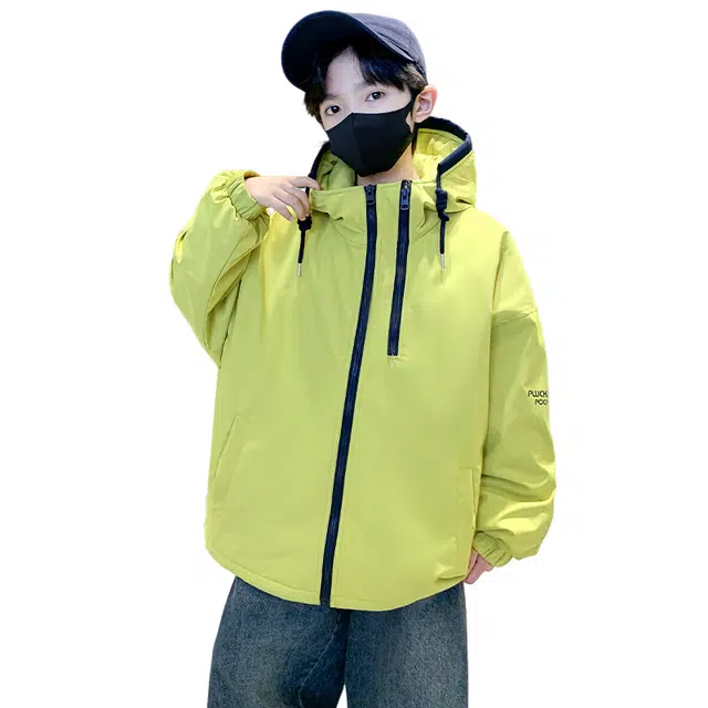 浪莎休闲棉衣 冬季 夹棉加厚时尚纯色棉服 青少年