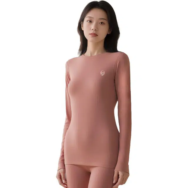 古今 【含羊绒蚕丝贴片】女士秋衣秋裤女养肤磨绒内衣女保暖套装 女款