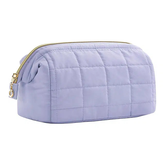 顽顽大容量云朵包行缝羽绒丝棉化妆包便携式旅行防水洗漱收纳包 防尘收纳便携