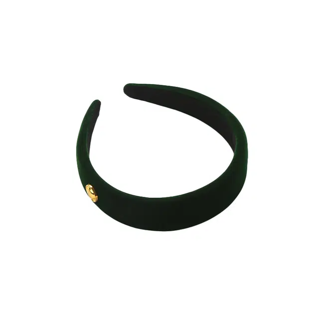 如花梦 韩式金扣复古高颅顶气质压发秋冬百搭头饰头箍 丝绒 发箍 女款