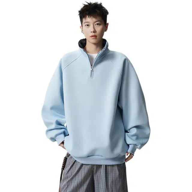 爱爸爸 长袖立领拉链开衫秋季卫衣 男女同款