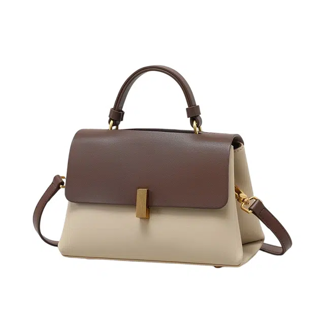 PESASRIE Casual Leather Crossbody Bag