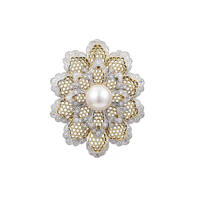 兰盈 花环水晶 环保合金 胸针 女款