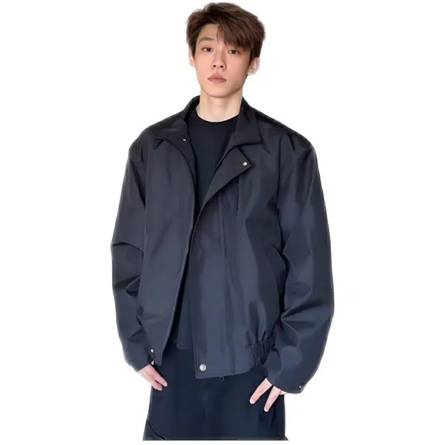 木木兔美式百搭外套 潮牌高级感纯色翻领时尚简约宽松夹克 儿童款