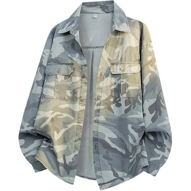 爱爸爸 工装宽松防晒时尚百搭衬衫 男女同款