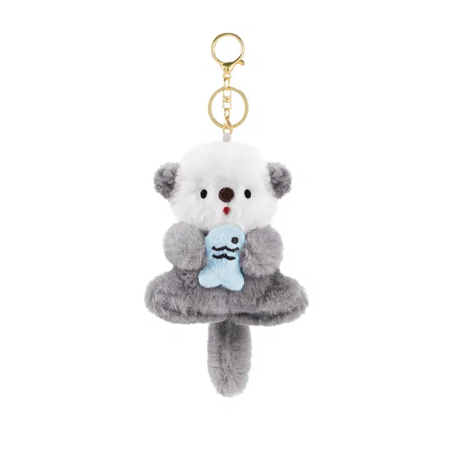 OFLY Cute Plush Otter Bag Doll Keychain