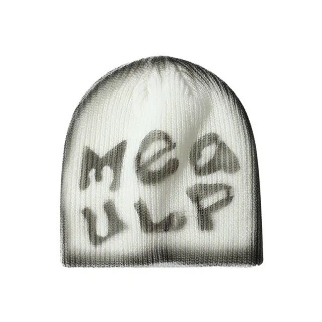 浪莎 韩系个性字母提花大头围小众设计秋冬季出街通勤百搭 腈纶 绒线帽 男女同款情侣款