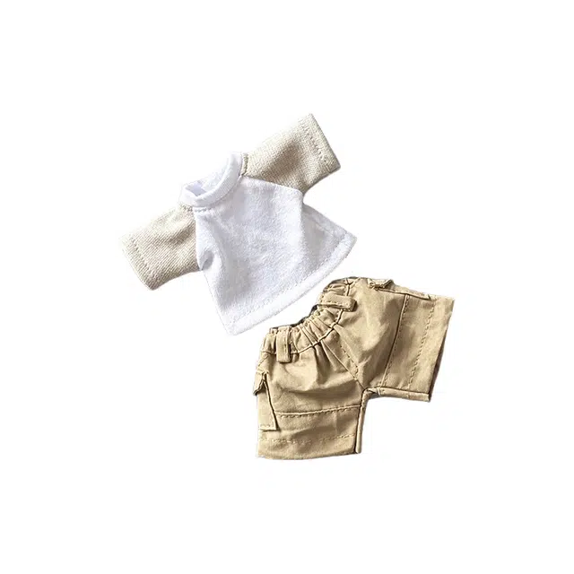 图米鱼 工装探趣 衣服卡通玩偶服套装 娃衣着替