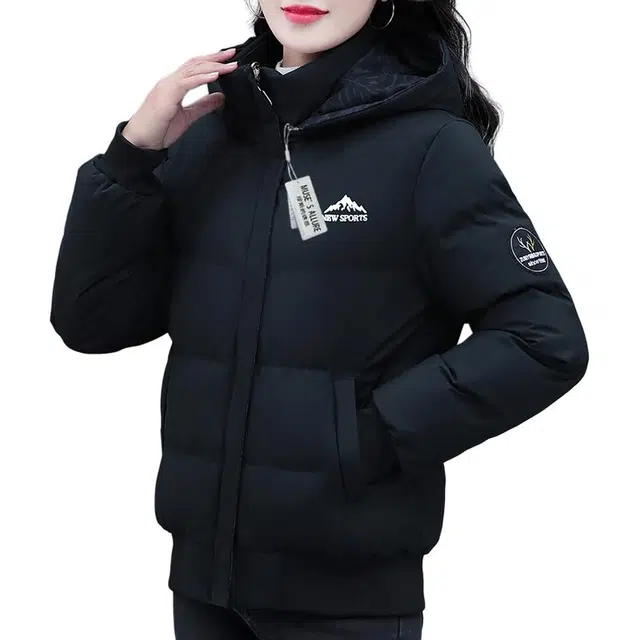 缪斯的诱惑 一衣两穿棉衣美式复古经典时尚拼色潮流保暖加厚派克服面包服户外运动休闲百搭厚实棉袄外套夹克宽松显瘦防风抗寒双面穿棉服 女款