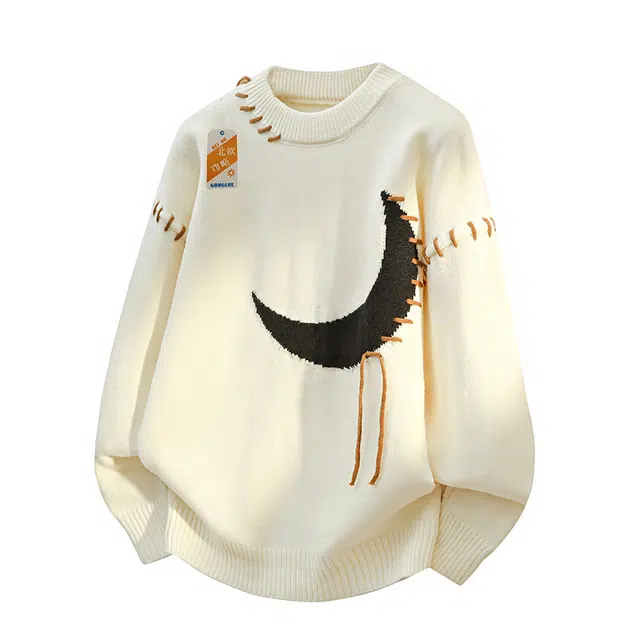 北欧攻略 美式高街设计感亲肤柔软青少年加绒加厚秋冬宽松保暖高级感内搭打底针织衫毛衣 男女同款