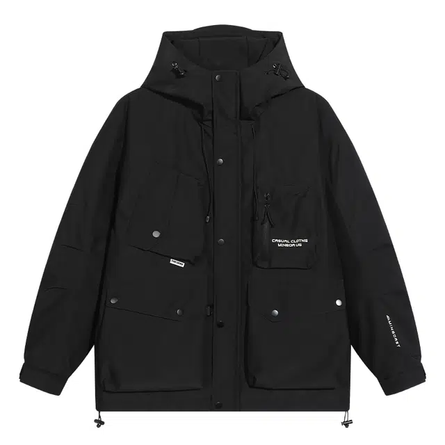 希越 新国标灰鸭绒男冬季宽松大码加肥羽绒服 男款