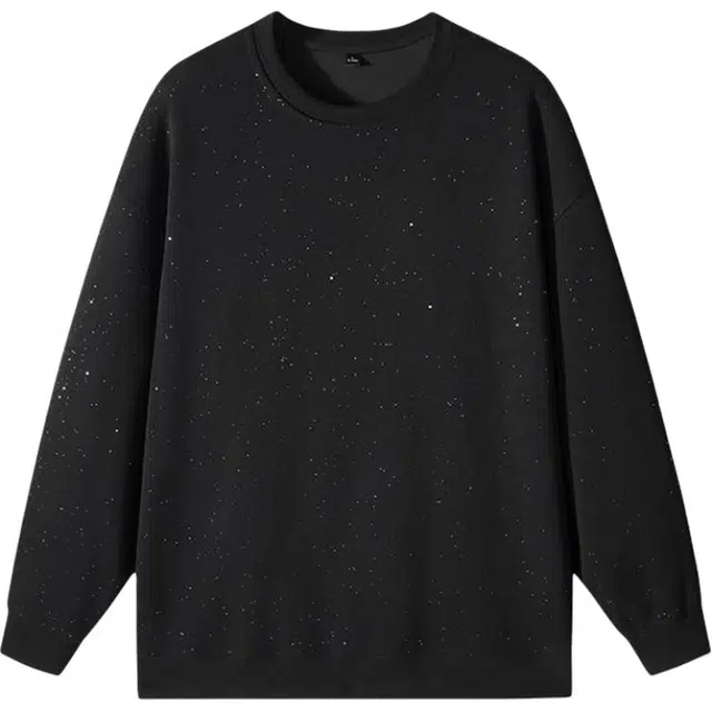 爱爸爸 春季满天星星圆领潮流百搭时尚简约经典有范个性风格舒适卫衣 男款