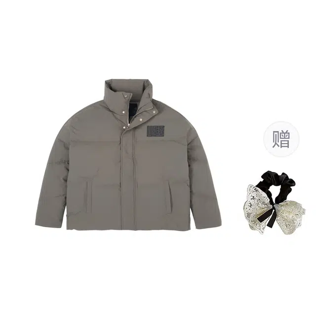 涂诗菲 美式复古时尚气质设计感宽松舒适简约通勤高级显瘦长袖外套棉服 男女同款