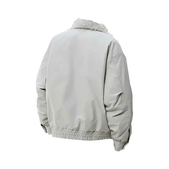 华夏儿女 秋冬复古美式座山雕毛领老钱风保暖加厚棉服 男女同款