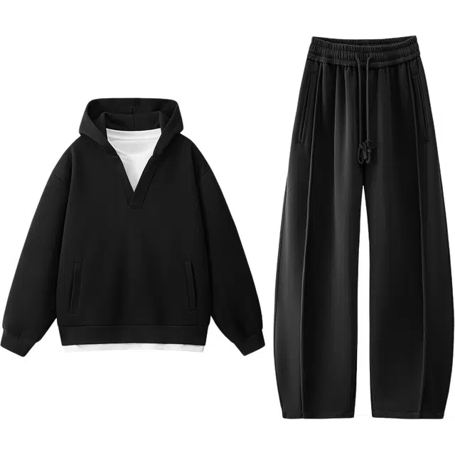 爱爸爸 时尚简约舒适百搭休闲运动套装 男女同款