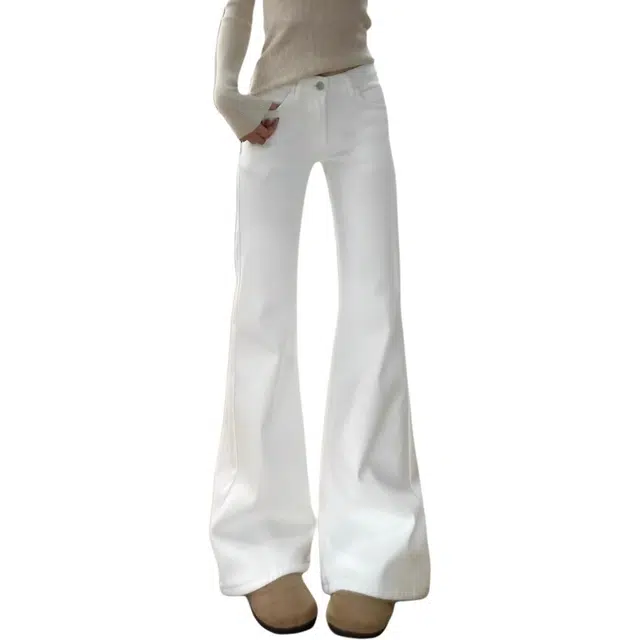 囍鱼少女 百搭舒适时尚简约牛仔裤 女款