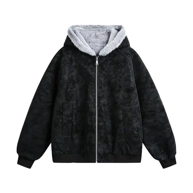 加荣 美式连帽时尚高级感慵懒感棉服 男女同款