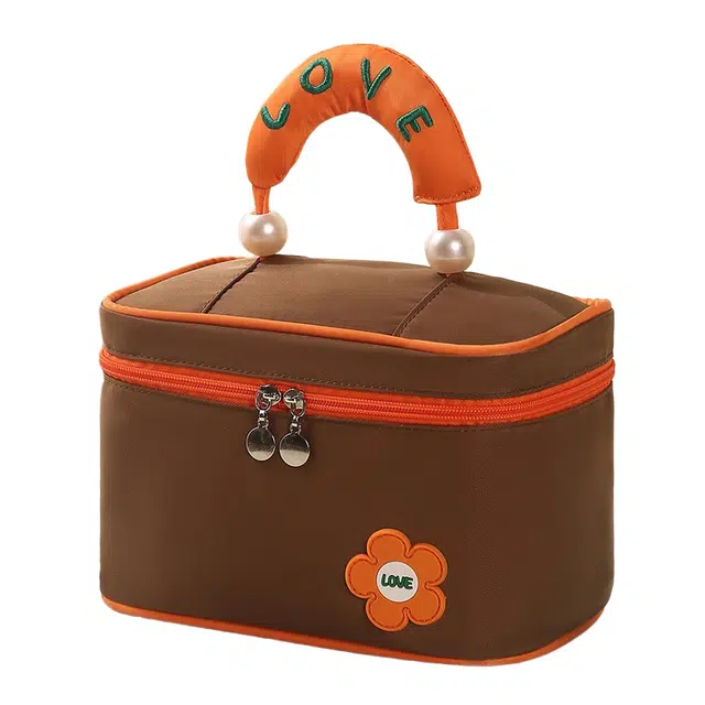 顽顽开盖化妆包化妆品收纳包旅行洗漱包便携化妆包高颜值防尘包