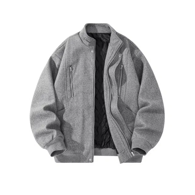 普鲁士多特蒙德 美式立体解构夹棉工装棉衣呢料夹克外套男秋冬季宽松复古高级感痞帅上衣棉服 男女同款