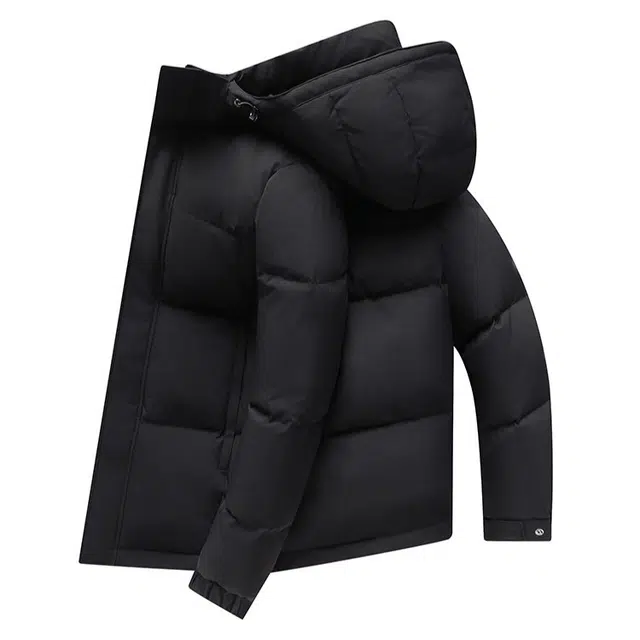 鸭鸭 冬季纯色潮流情侣款百搭保暖舒适羽绒服 男女同款