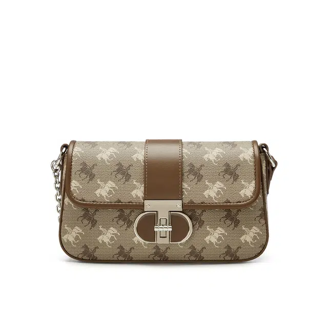 卓诗尼 复古休闲时尚经典印花潮流 合成革 单肩包 女款 多色