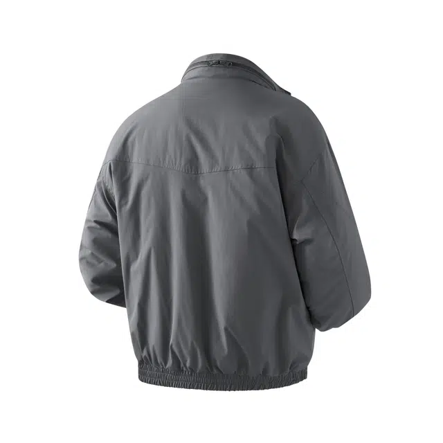 巴塞罗那足球俱乐部 美式高街机能风飞行员防风防水加厚保暖宽松休闲侧面口袋百搭潮流廓形短款棒球服教练夹克外套棉服 男女同款