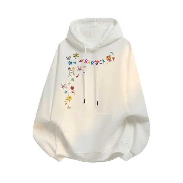 巴塞罗那足球俱乐部 简约百搭连帽衣服外套宽松休闲套头衫男款春秋款卫衣 男女同款