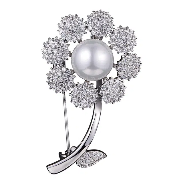 兰盈 太阳花水晶 合金 胸针 女款