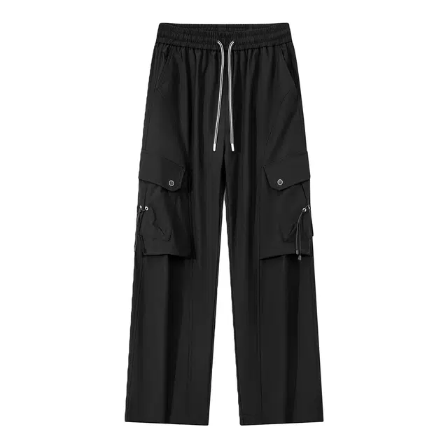 爱爸爸 舒适弯刀裤软壳潮流百搭时尚简约经典有范个性风格休闲裤 男款