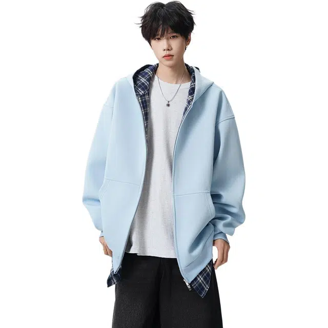 爱爸爸 拉链开衫长袖连帽卫衣 男女同款