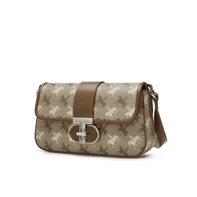 卓诗尼 复古休闲时尚经典印花潮流 合成革 单肩包 女款 多色