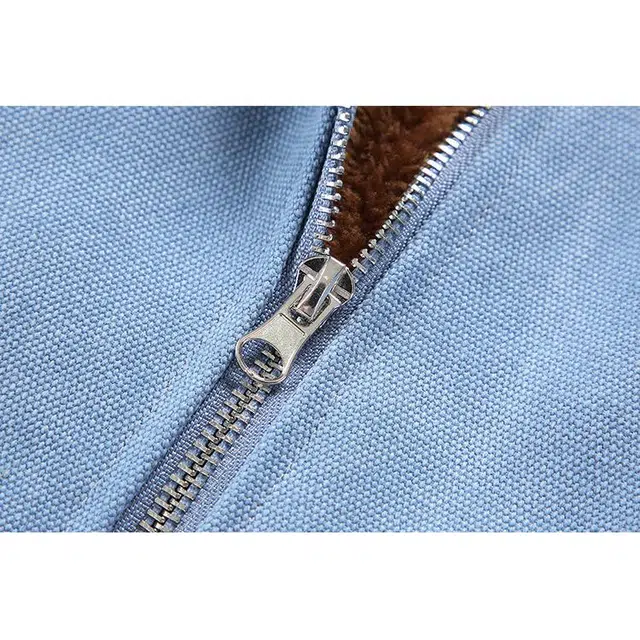 华夏儿女 冬季美式潮流复古高街时尚感纯色简约高级感日常百搭户外通勤无性别主义双拉链外套棉服 男女同款