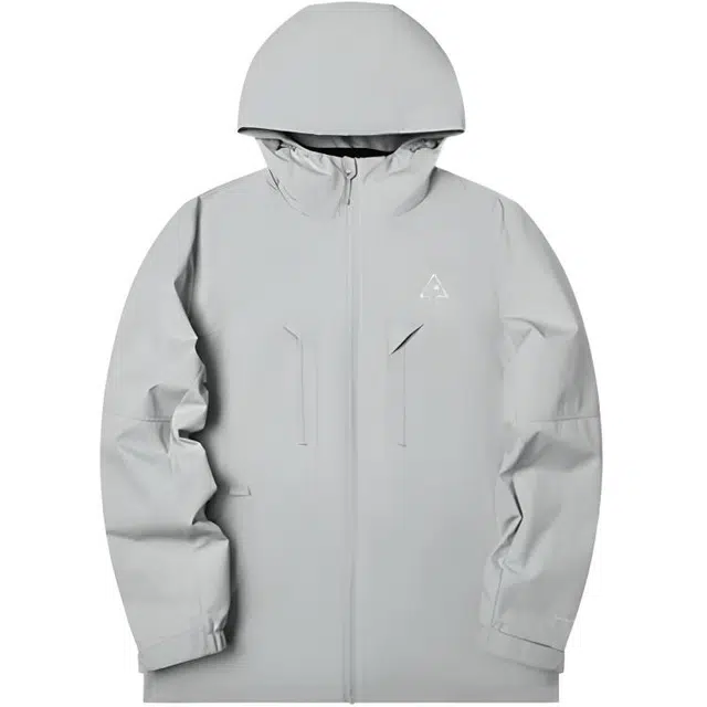 鸿星尔克  户外系列 连帽拉链舒适百搭保暖  防风冲锋衣 男款