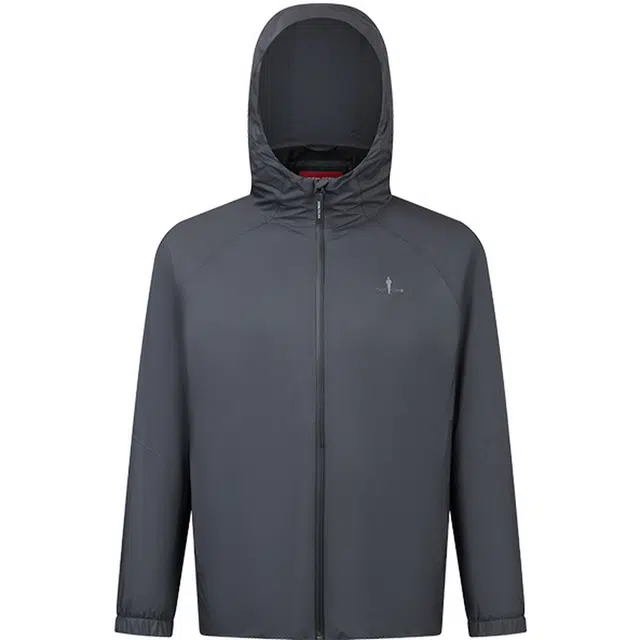 比音勒芬 纯色柔软连帽夹克外套 男款