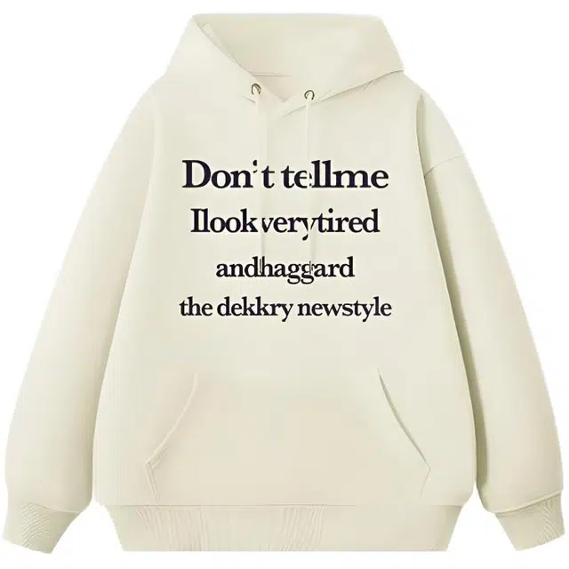 天才小熊 美式复古字母印花连帽潮流时尚简约轻便小众设计学生长袖衣服男女同款女装上装卫衣 女款