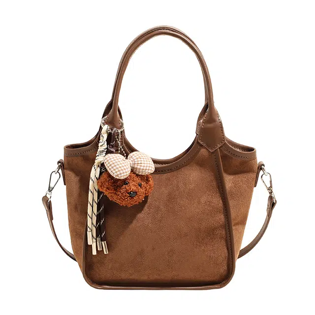 菲姿卓尔 复古质感百搭通勤 麂皮 单肩手提包 女款