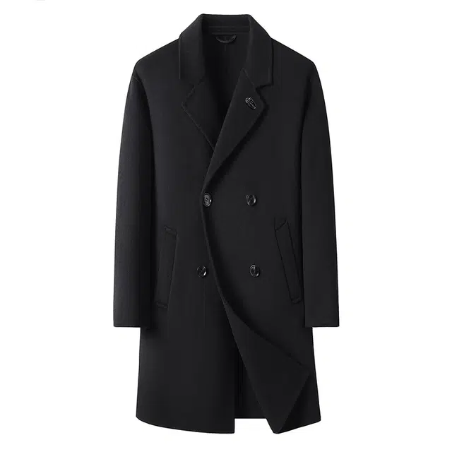 FAKE UINTAGE Double-Breasted Wool Coat