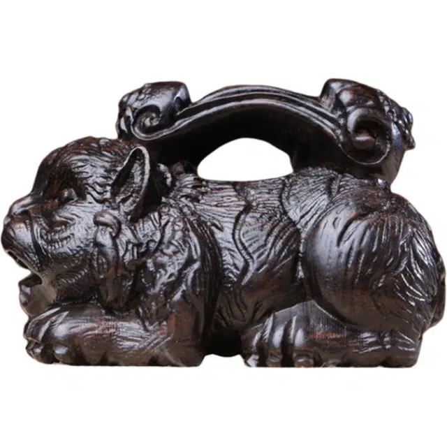 得笙陌 国潮复古 紫光檀 木作摆件 男女同款情侣款