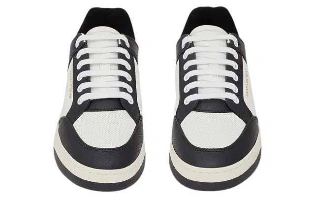 Saint Laurent Low Top Sneakers Black White
