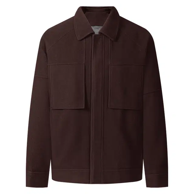 LESS IS MORE Stripe Texture Warm Coat