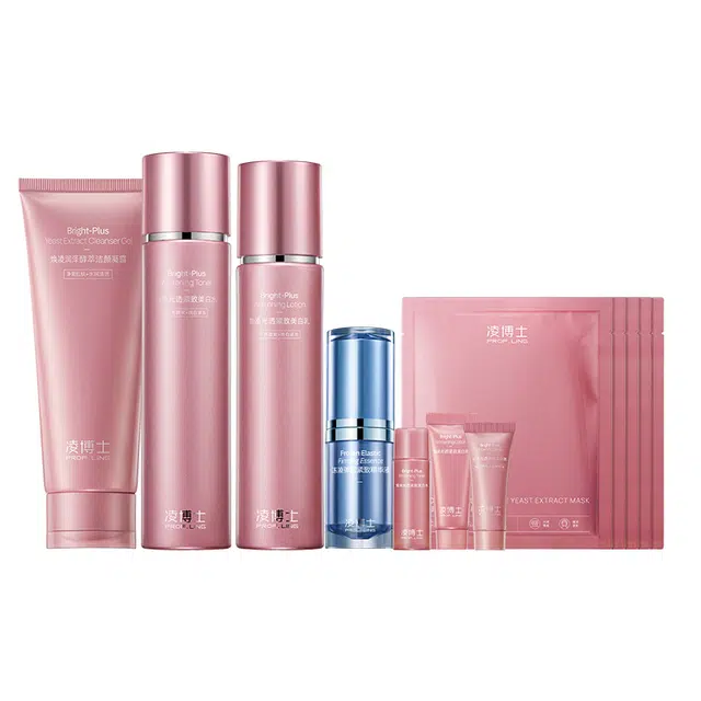 凌博士 美白水乳时光精华护肤套装 维稳提亮淡斑紧致滋润紧致毛孔淡化细纹 恒白素全分子量玻尿酸