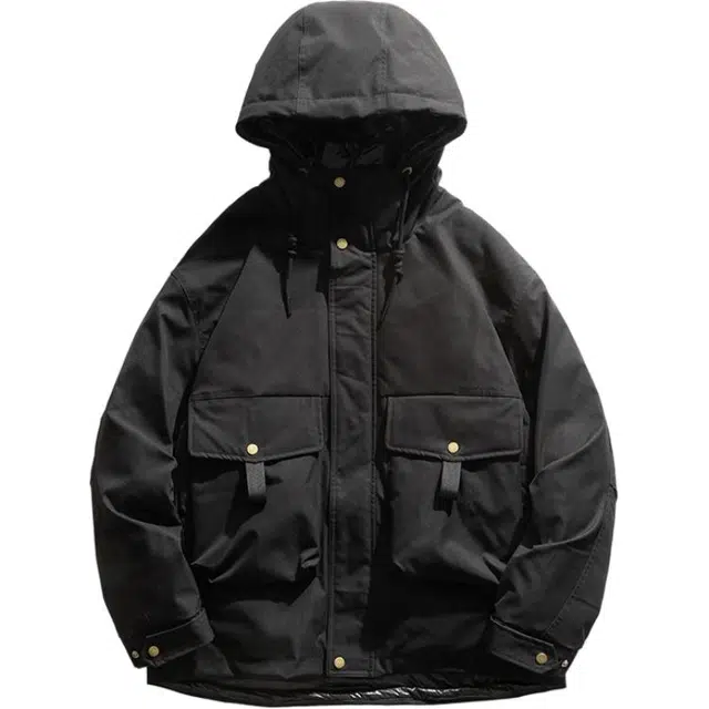 希越 秋冬日系工装夹克宽松休闲机能户外百搭羽绒服 男款